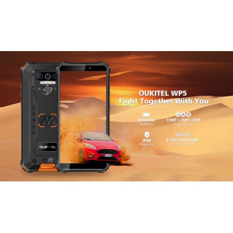 OUKITEL WP5 5.5inch 8000mAh IP68 Waterproof Rugged..